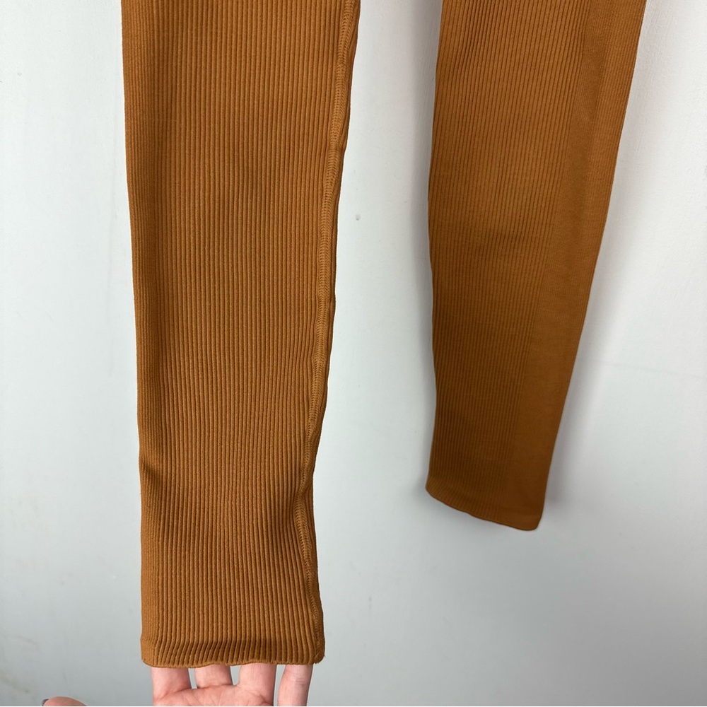 Free People Movement Happiness Runs High Rise Ribbed Leggings Sz XS/Small - Picture 8 of 16